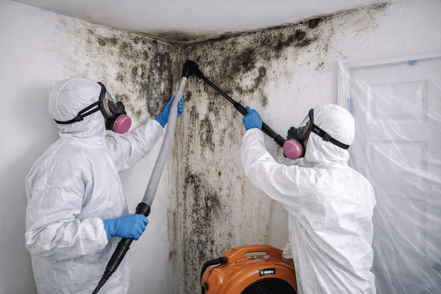 Emergency black mold removal and cleanup team in Louisiana
