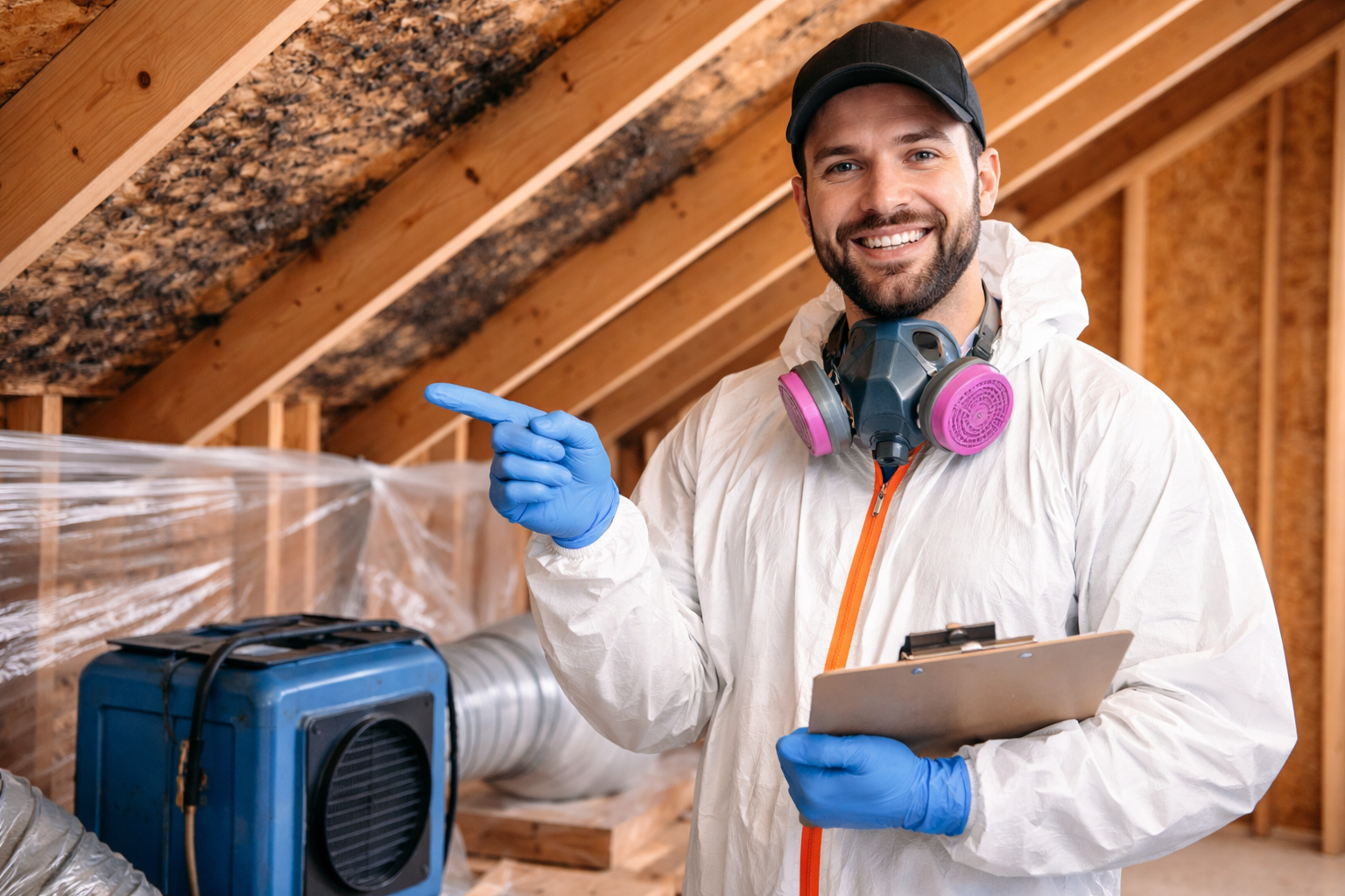 Attic mold removal and remediation team in Georgia